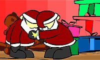 Santa Claus boxeo