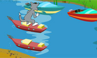 Tom y Jerry en el cruce de gato