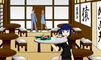 Waitress In A Japanese Restaurant