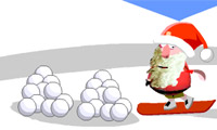 Santa snowboard