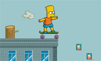 Bart skateboarding