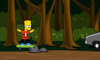 Bart Simpson jazda na deskorolce