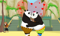 カンフー パンダをキスします