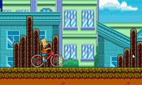 Bart op fiets
