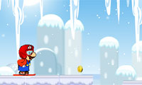 Mario szaleństwo na śniegu!