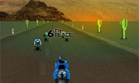 3 D のオートバイ レース ゲーム