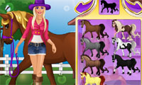Barbie gaat Paardrijden