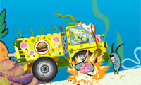 Spongebob Plankton explodir
